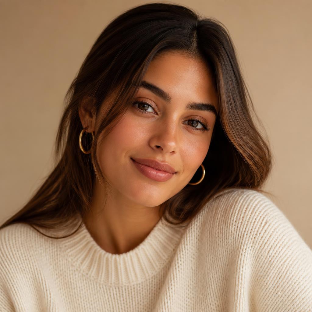 Digital influencer media kit card cover portrait